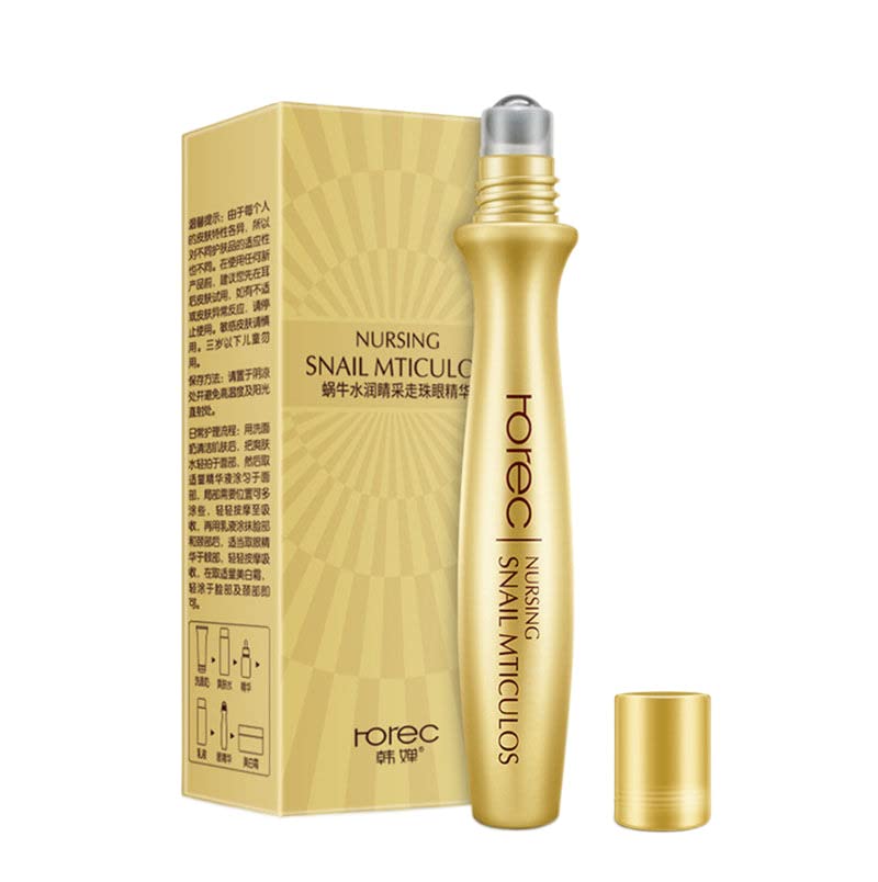 24k Gold Snails Eye Cream Hyaluronic Acid Removes Dark Circles Bags Anti-Wrinkle Anti-Aging Eyes Massage Beauty Care