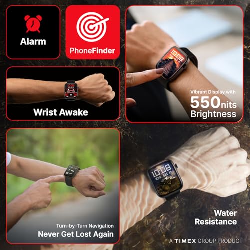 Image of TIMEX iConnect Navigator 1.83 inch(4.6cm) Display with Turn By Turn Navigation & BT Calling Smartwatch for Unisex - TWIXW900T