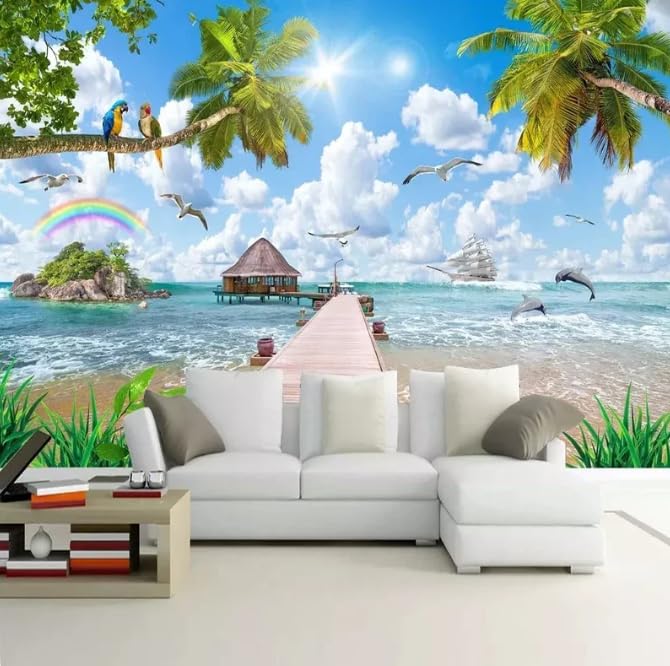 Papier peint photo paysages de mer et revêtements muraux 3D