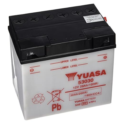 Yuasa 53030 -Y- - Batería abierto sin ácido para moto