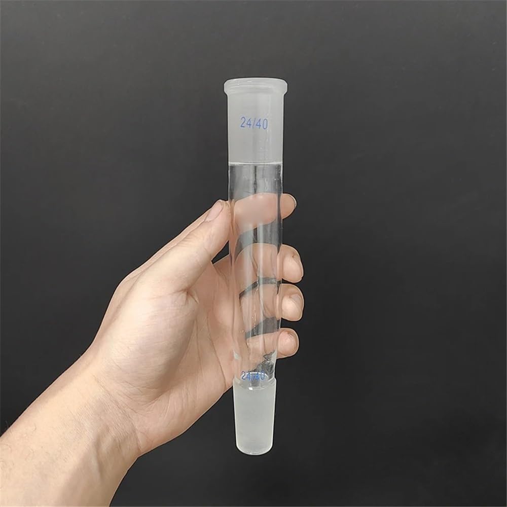 Vetreria da laboratorio Tubo di collegamento in vetro 24/40 Lunghezza media 30 mm/70 mm/120 mm/175 mm Tubo di ricezione in vetro borosilicato(Middle length 120mm)