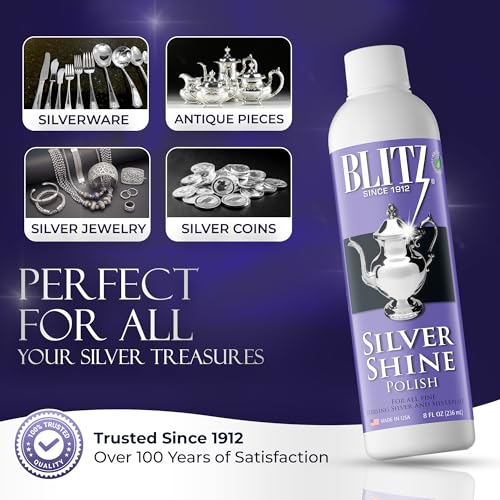Blitz Silver Shine Polish Líquido Pack x2 8oz miniatura 7
