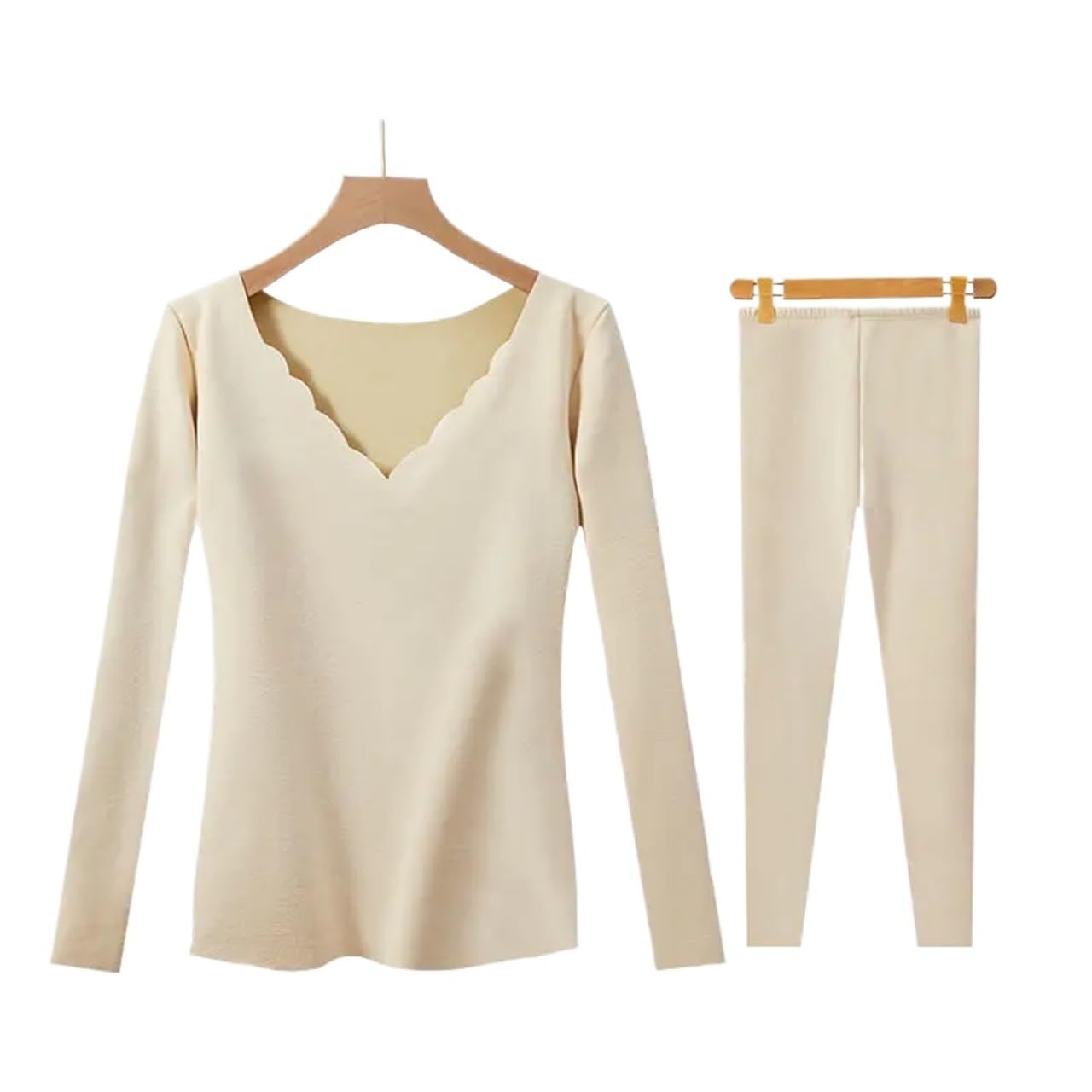 Conjuntos Térmicos Para Mujer Conjunto de ropa interior térmica de invierno for mujer, Tops de manga larga sin costuras, traje largo de lencería for mujer Conjunto De Ropa Interior Térmica Transpirabl