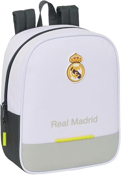 Mochila Real Madrid Viaje Gran Capacidad y Respaldo Acolchado Licencia Oficial Resistente Niños, Jóvenes y Adultos - 1