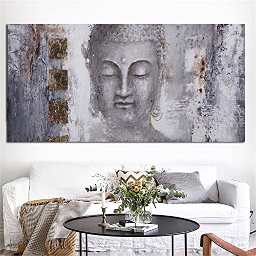 Broderie diamant Bouddha zen 50x100cm pour chasser le stress des adultes