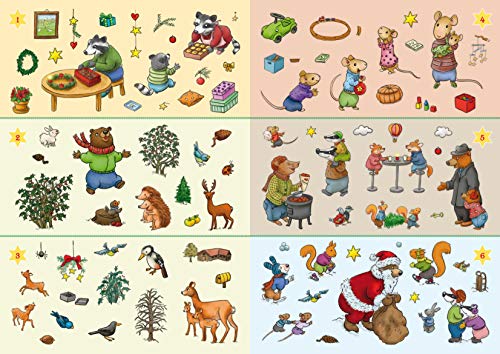 Mein Sticker-Adventskalender: Tiere - Über 350 Sticker + Stickerheft-Adventskalender (Mein Stickerbuch: ab 3 Jahre)
