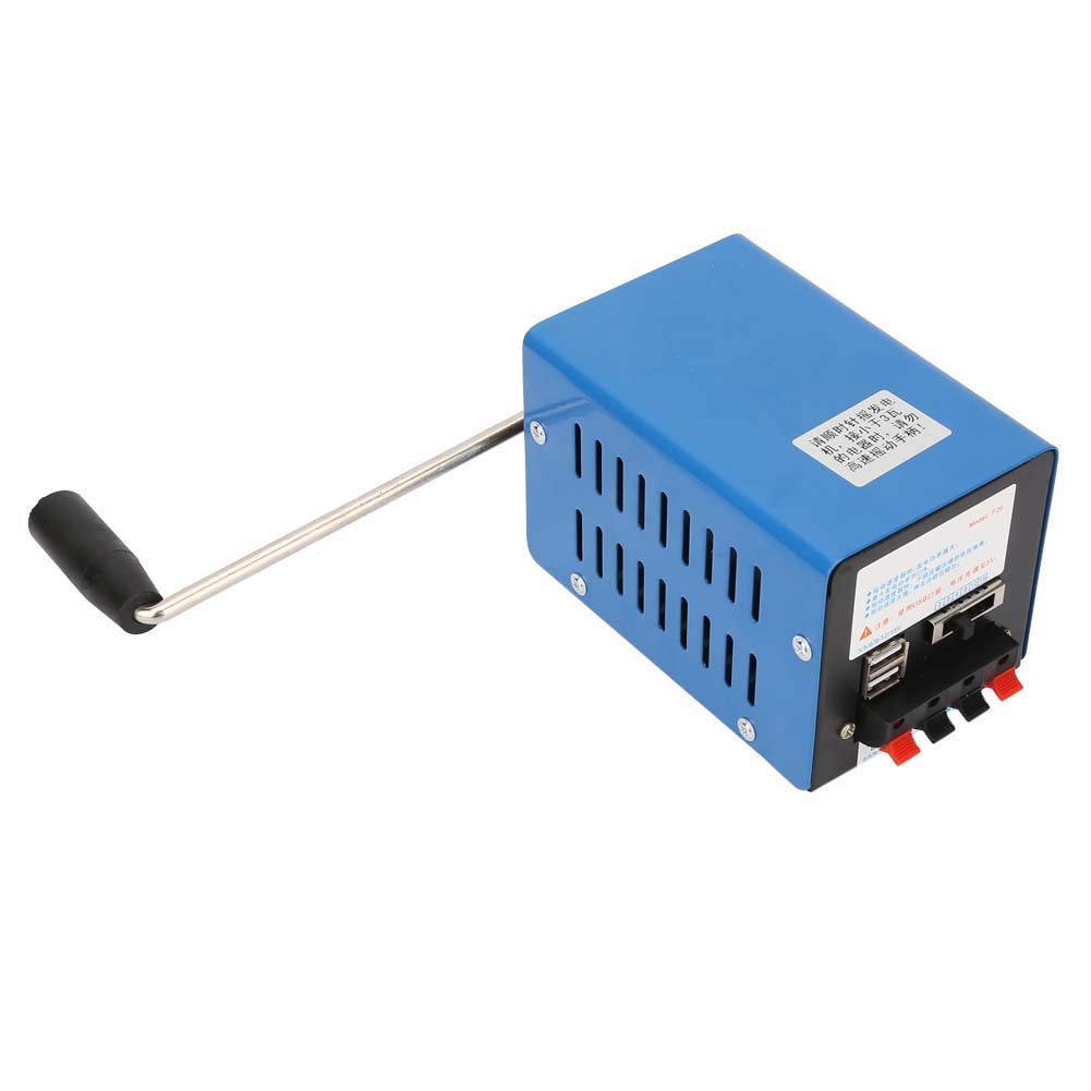 Generatore a Manovella USB Portatile - Carica di Emergenza, Dynamotor di Sopravvivenza, Power Bank Esterno per Comunicazioni