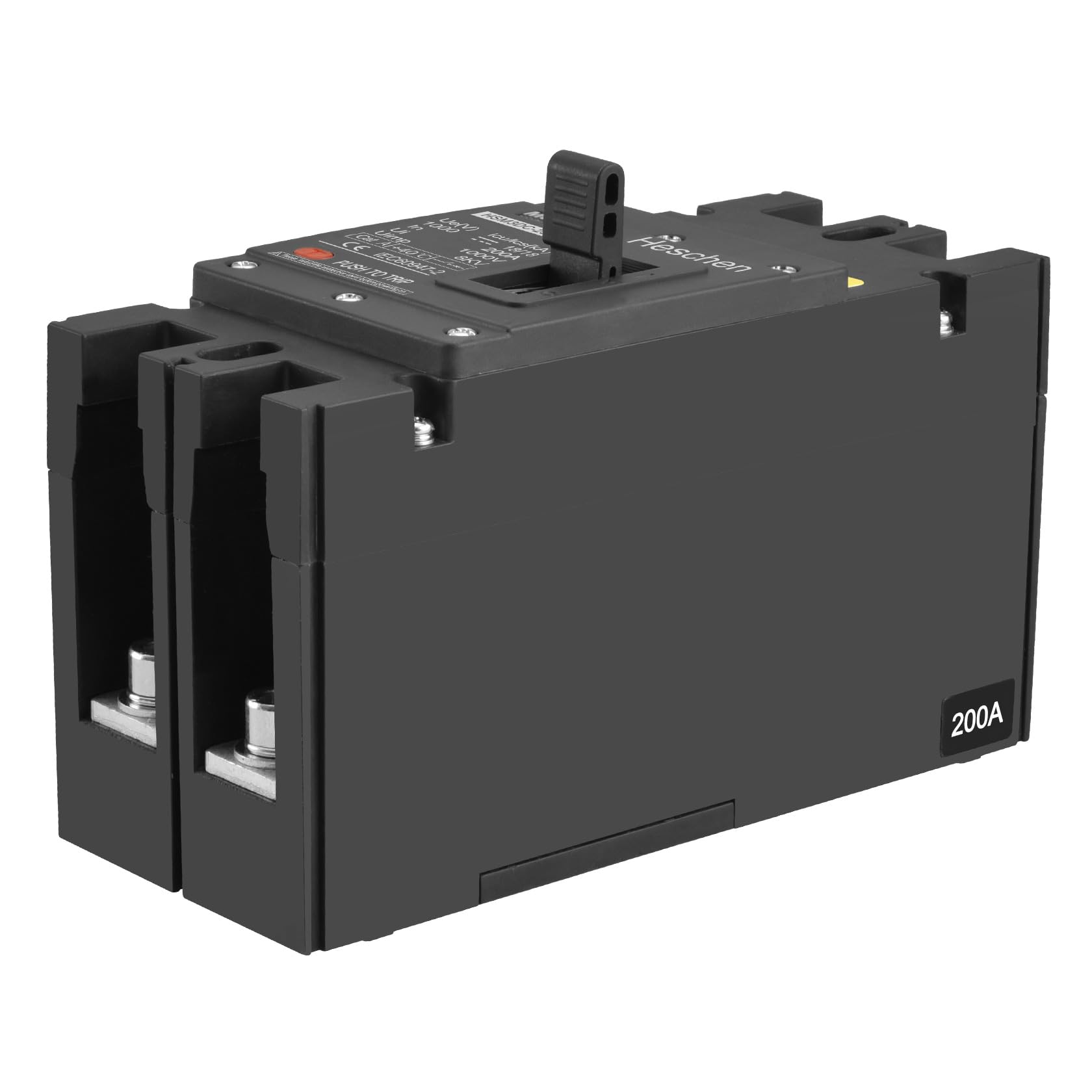 Heschen Wyłącznik DC MCCB, HSM3DC-250, 2-biegunowy, DC1000V 200A, wyłącznik fotowoltaiczny, do instalacji solarnych PV modułów solarnych system sieciowy