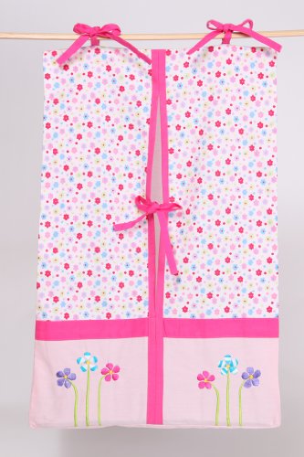 Flower Basket Pink/Green Diaper Stacker