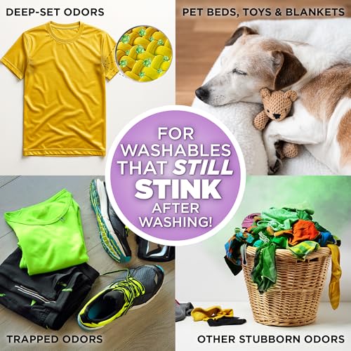 pooph laundry  32oz bottle 16 loads  eliminates the toughest odors in washables in a one wash with no fragrancesjust add 2oz with laundry detergent  no harsh chemicals safe for people amp pets