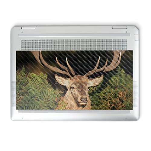 Image of MightySkins Carbon Fiber Skin Compatible with HP Spectre x360 14 inch (2022) Full Wrap Kit - Morning Buck | Protective, Durable Textured Carbon Fiber Finish | Easy to Apply | Made in The USA