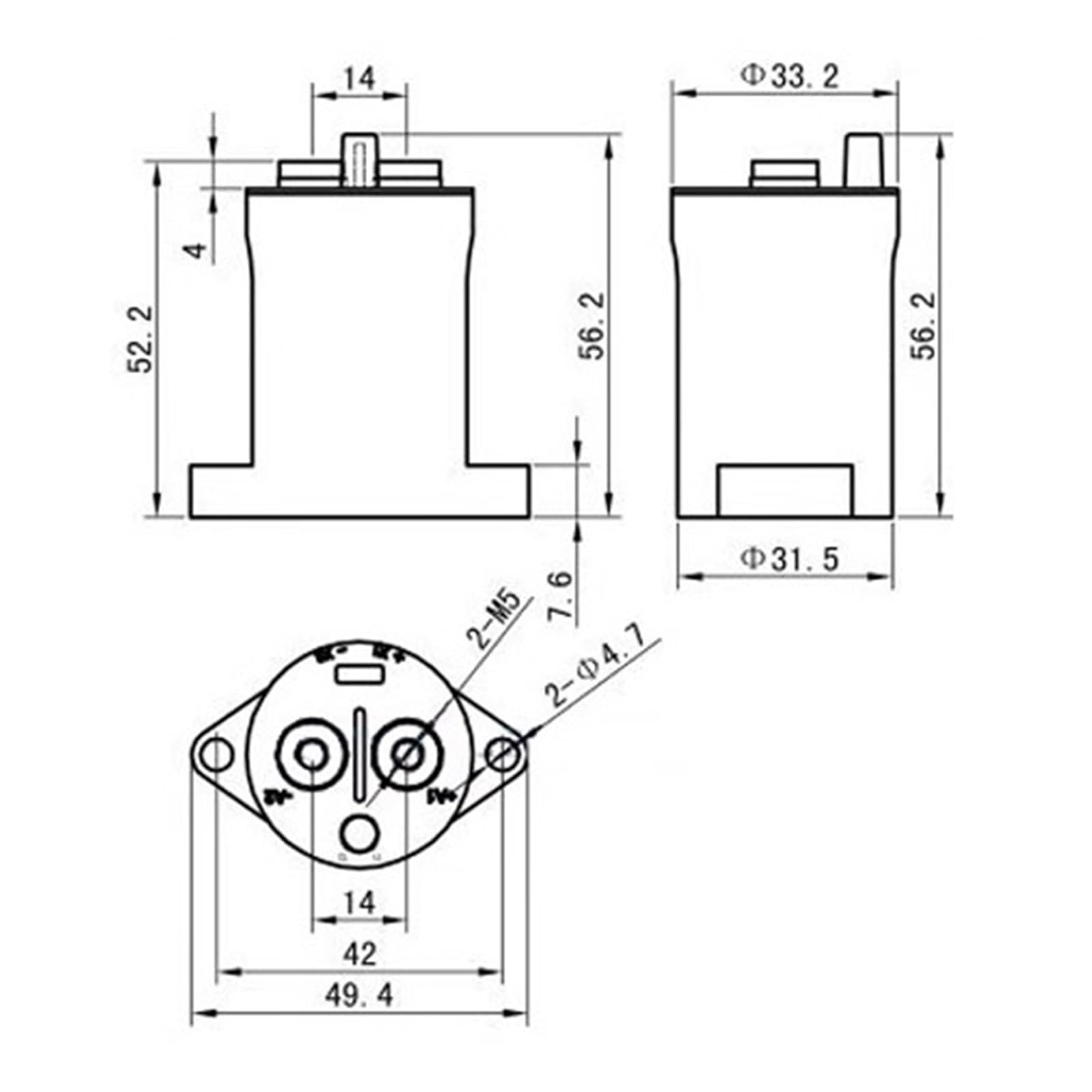 60V 1NC SEV30AD Interruttore relè di potenza contattore CC ad alta tensione Industrial Electrical Relays