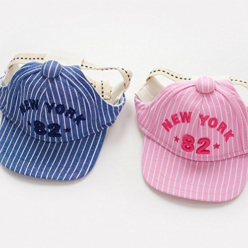 Tia-V& I vostri cani Sport Cap b&rr&tto Sunbonn&t b&rr&tto da Bas&ball con fori a partire dal or&cchio p&r Questo pochi cane, taglia S, color& rosa