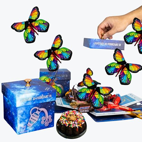 Astrology Aquarius - No Setup Required Flying Butterfly Surprise Explosion