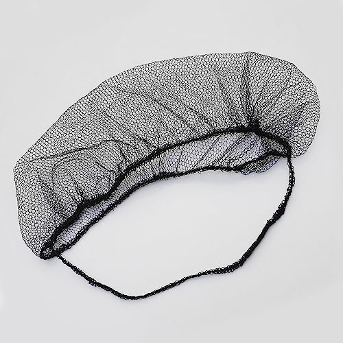 Hautllaif 100 Pcs Elastic Black Comfortable Protective Beard Covers 18 Inch Disposable Nylon Breathable Beard Net For Men thumb #2