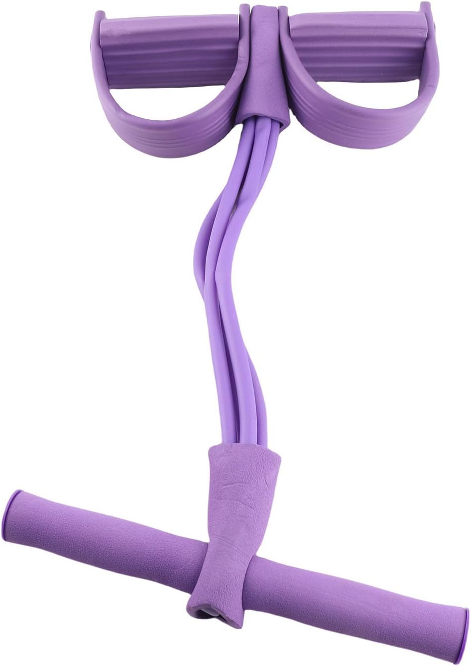 Pedal Resistance Band, Sit Training Pedal Resistance Band with 4 Tubes Elastic Rope, Latex Tension Rope Fitness Equipment image 5
