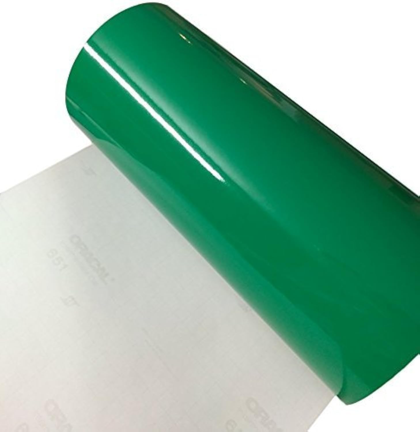 12" x 10 ft Roll of Glossy Oracal 651 Green Adhesive-Backed Vinyl for Craft Cutters, Punches and Vinyl Sign Cutters by VinylXSticker
