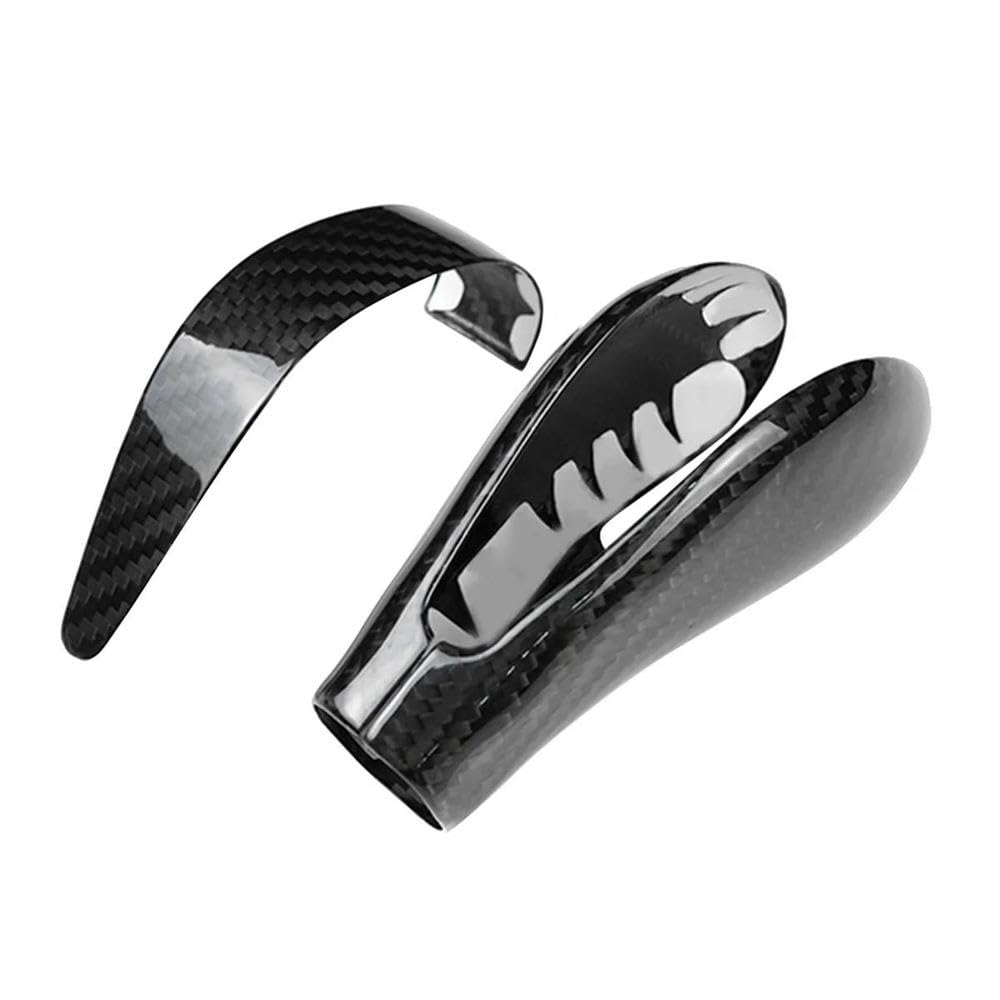 HYASDBWE Car Real Carbon Fiber Gear Knob Cover Trim for Porsche Cayenne 2004-2009 Center Console Interior Gear Shifter Parts