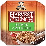 Quaker Harvest Crunch Apple Crumble Granola céréales, multi-emballages, 470g (Boîte de 16)