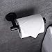 Hoooh Matte Black Toilet Paper Holder SUS304 Stainless Steel Bathroom Lavatory Paper Towel Dispenser Wall Mount, C100L12-BK