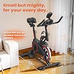 RELIFE REBUILD YOUR LIFE Exercise Bike Stationary for Home Indoor,Cycling Bike with Silent Belt Drive for Home Cardio,Brake Pad Resistance with djustable & Comfort Seat/PAD Holder/LCD Monitor. - Image 5