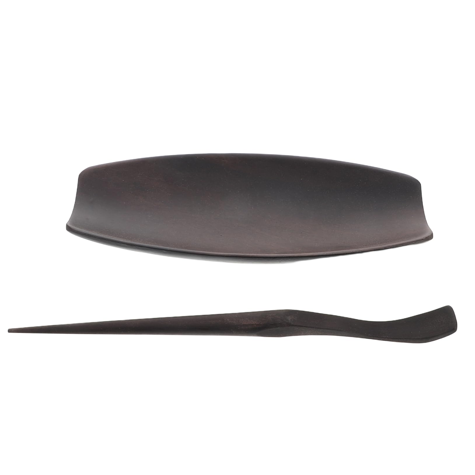 Cabilock 1set Sandalwood Tea Leaf Spoon Essential Kung Fu Tea Ceremony Utensil Tool for Loose Coffee Beans Creative Storage Holder Unique Home Decor