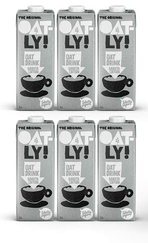 Oatly Avena - Bebida de avena - Edición Barista - 1 litro paquete - Avena líquida - Rico en grasas insaturadas