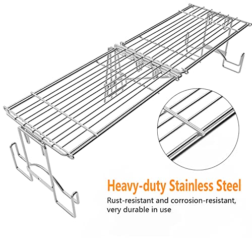MixRBBQ Adjustable Griddle Warming Rack for Blackstone 17" 22" 28" 36