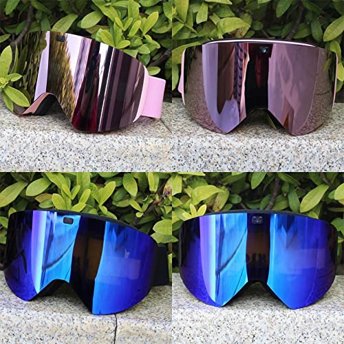 Image of Ski Goggles with Magnetic Layer Polarized Lens Skiing Anti-Fog UV400 Snowboard Men Women Glasses Eyewear