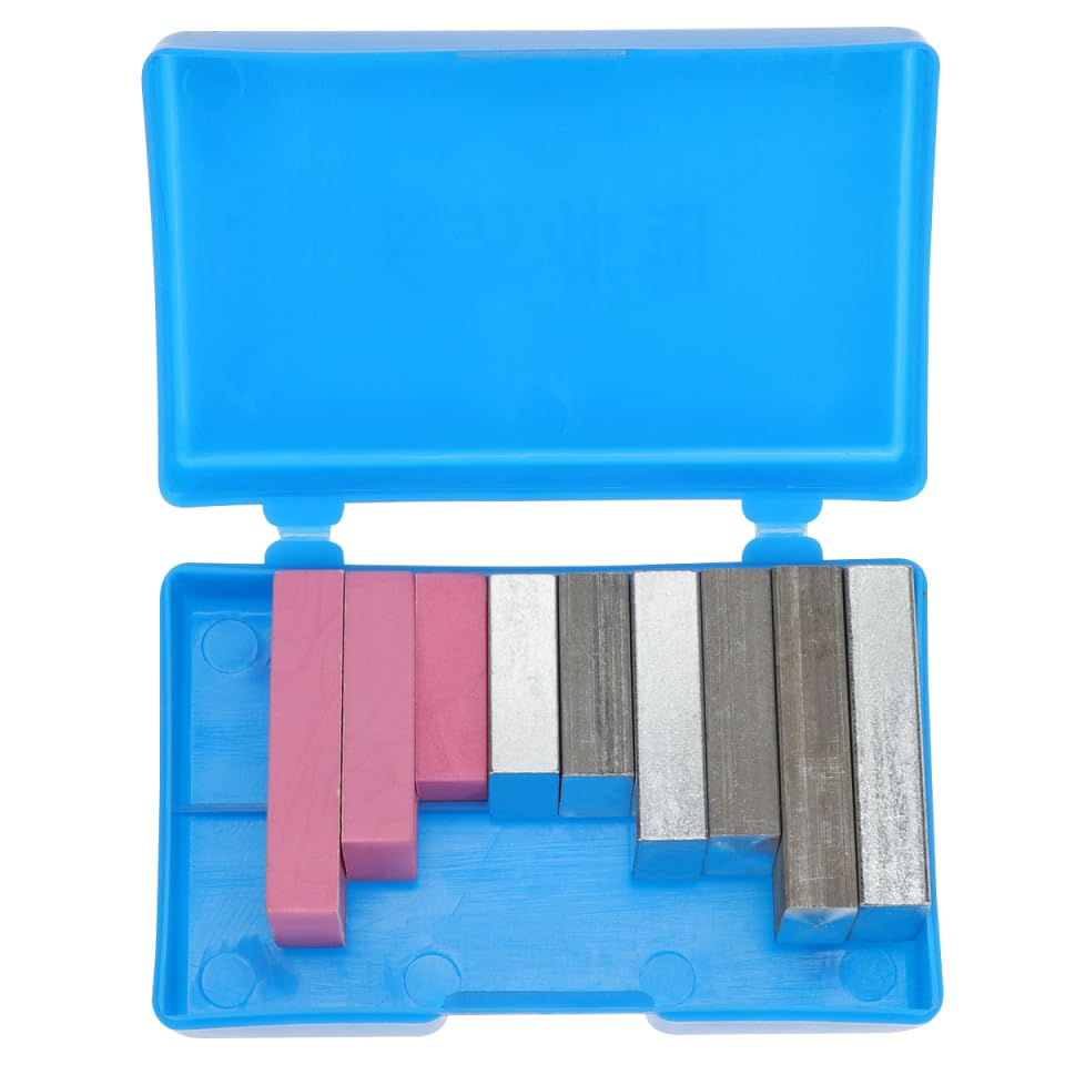 Image of ULTECHNOVO Density Block Set Cuboid Group Physics Experiment Kit with 3 Aluminum Blocks 3 Iron Blocks 3 Plastic Storage Box for Science Education Measurement Lab