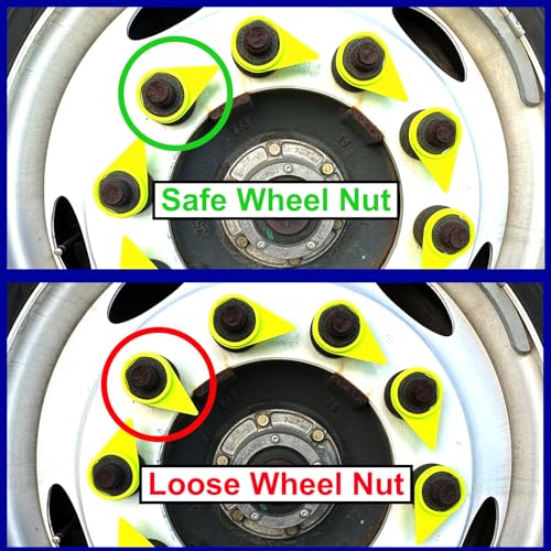 Image of TYK Industries 22mm Loose Wheel Lug Nut Safety Check Indicators 100 Pack - Commercial Truck Wheel Nut Pre-Trip Safety Inspection Tool