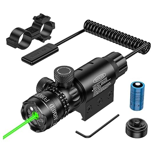 EZshoot Green Laser Sight Green Dot 532nm Scope with 20mm Picatinny Mount