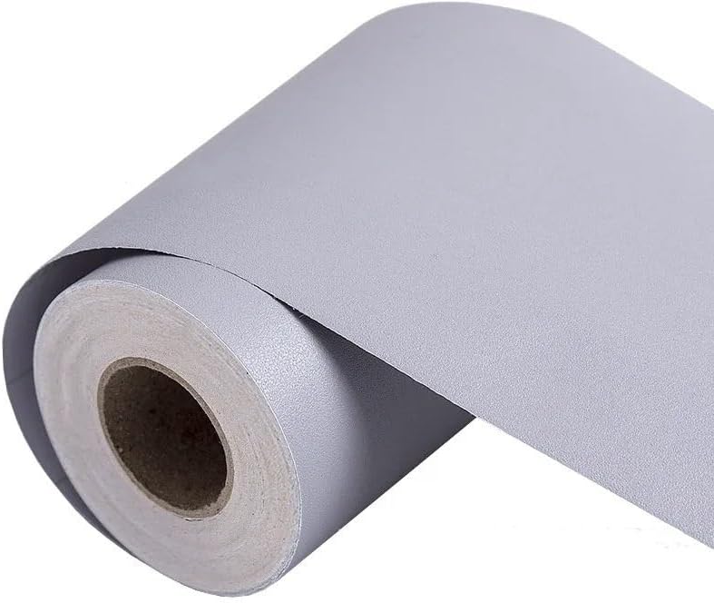 Wallpaper Borders, 5M Self Adhesive PVC Waist Line Pure Color Wallpaper Waterproof Background Wall Border Baseboard Sticker Decal Home Decoration(Green,20CM Height)