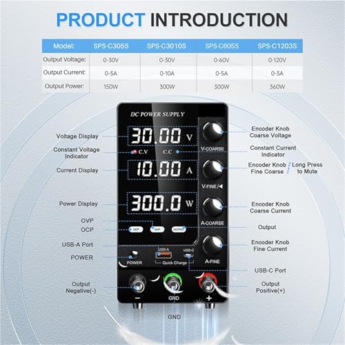 Alimentation de laboratoire réglable SPS-C605S courant continu CC