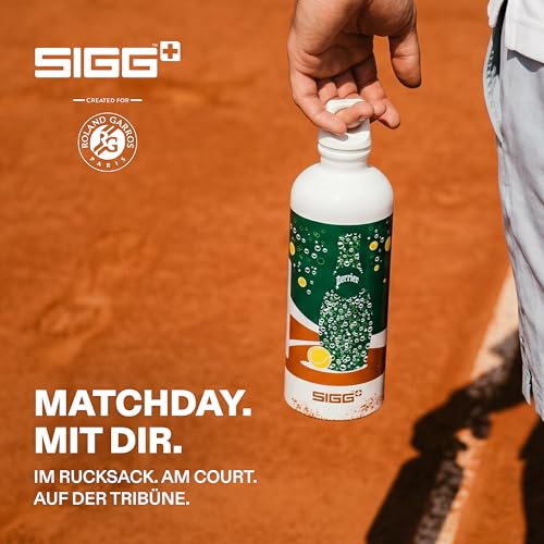 Sigg - Alu Trinkflasche - Traveller Roland Garros - Swiss Made - Für Kohlensäurehaltige Getränke Geeignet - Auslaufsicher - Federleicht… – Ansicht 4