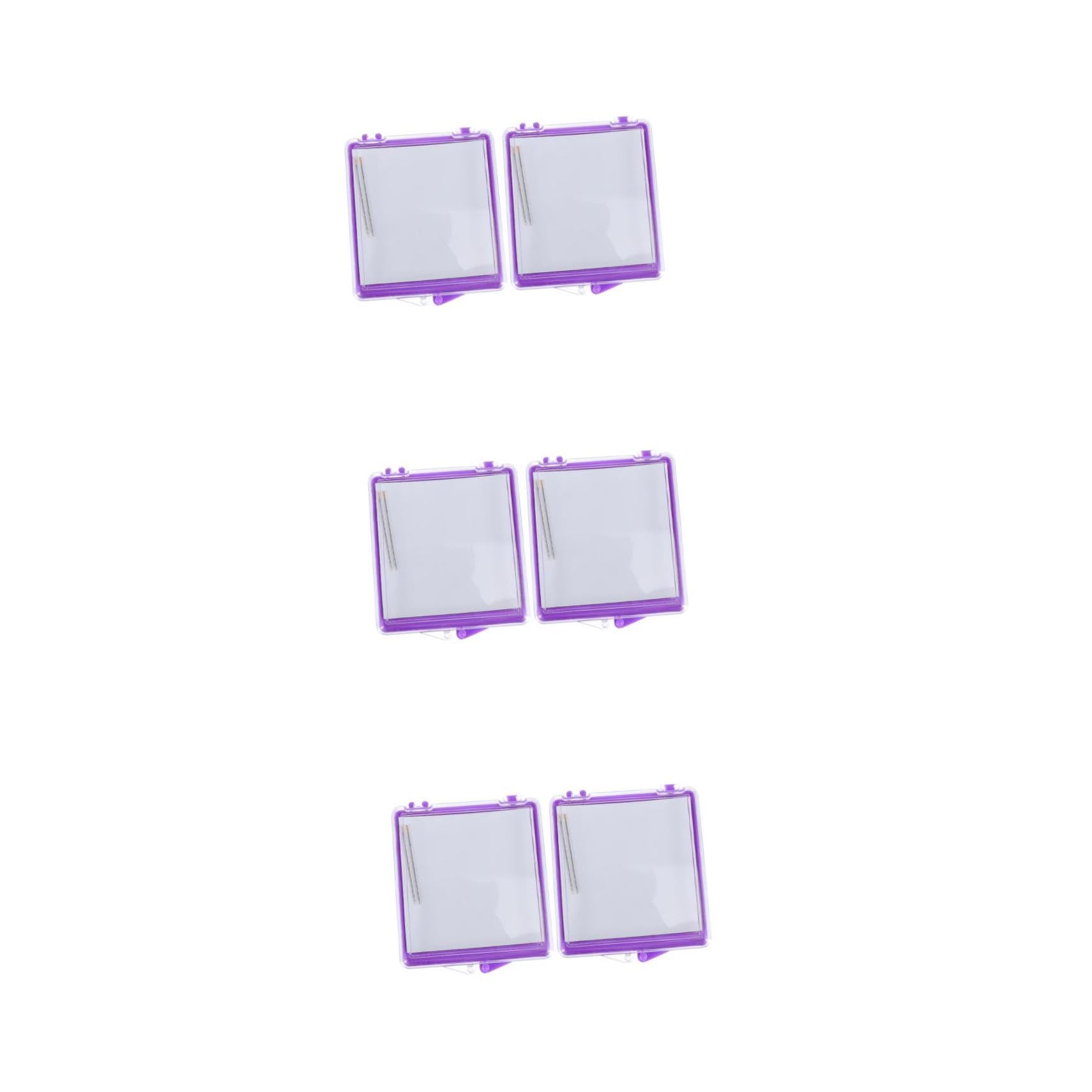 NUOBESTY 6piezas Alfileteros Magnéticos Caja De Almacenamiento Herramientas De Costura Para Agujas Alfileres y Clips Diseño Portátil y Ligero Para Uso Doméstico y Manualidades