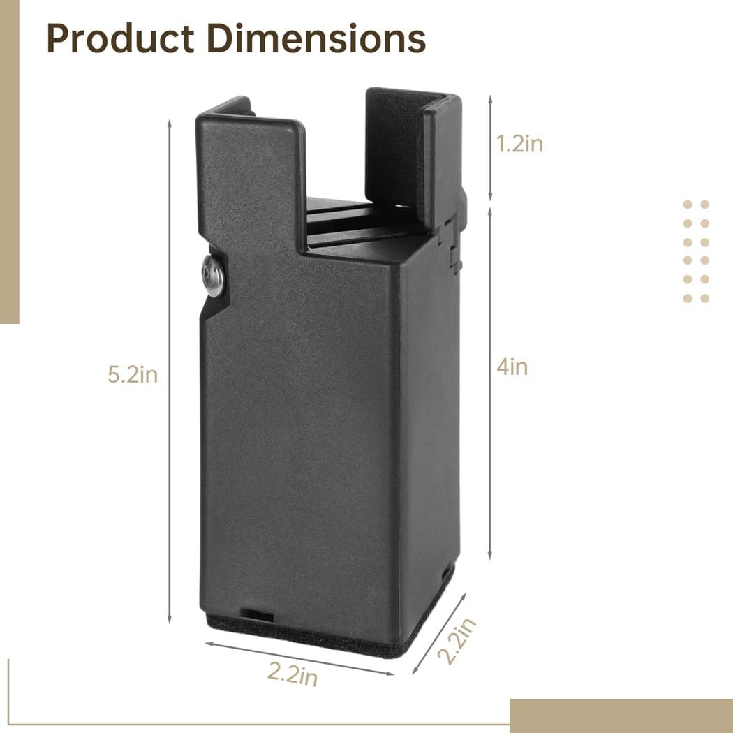 Couch Desk Table Leg Height Increasers, Adjustable Screw Clamp On Furniture Risers, Four Pieces Adjustable Bed Risers