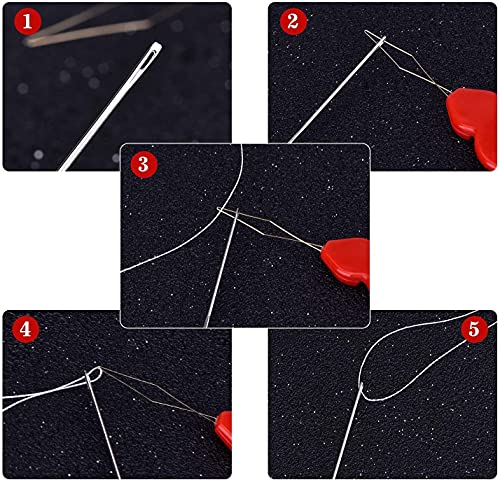 30PCS Needle Threader Infila Ago,Filo di Plastica