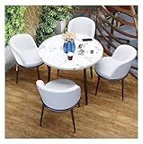 Genérico Juego de Mesa, Juegos de Mesa y sillas Oficina Negocios Hotel Recepción Juego de Mesa de Comedor, Juego de Mesa y sillas de Ocio Salón de Oficina Tienda de té Cafetería Biblioteca Pastelería