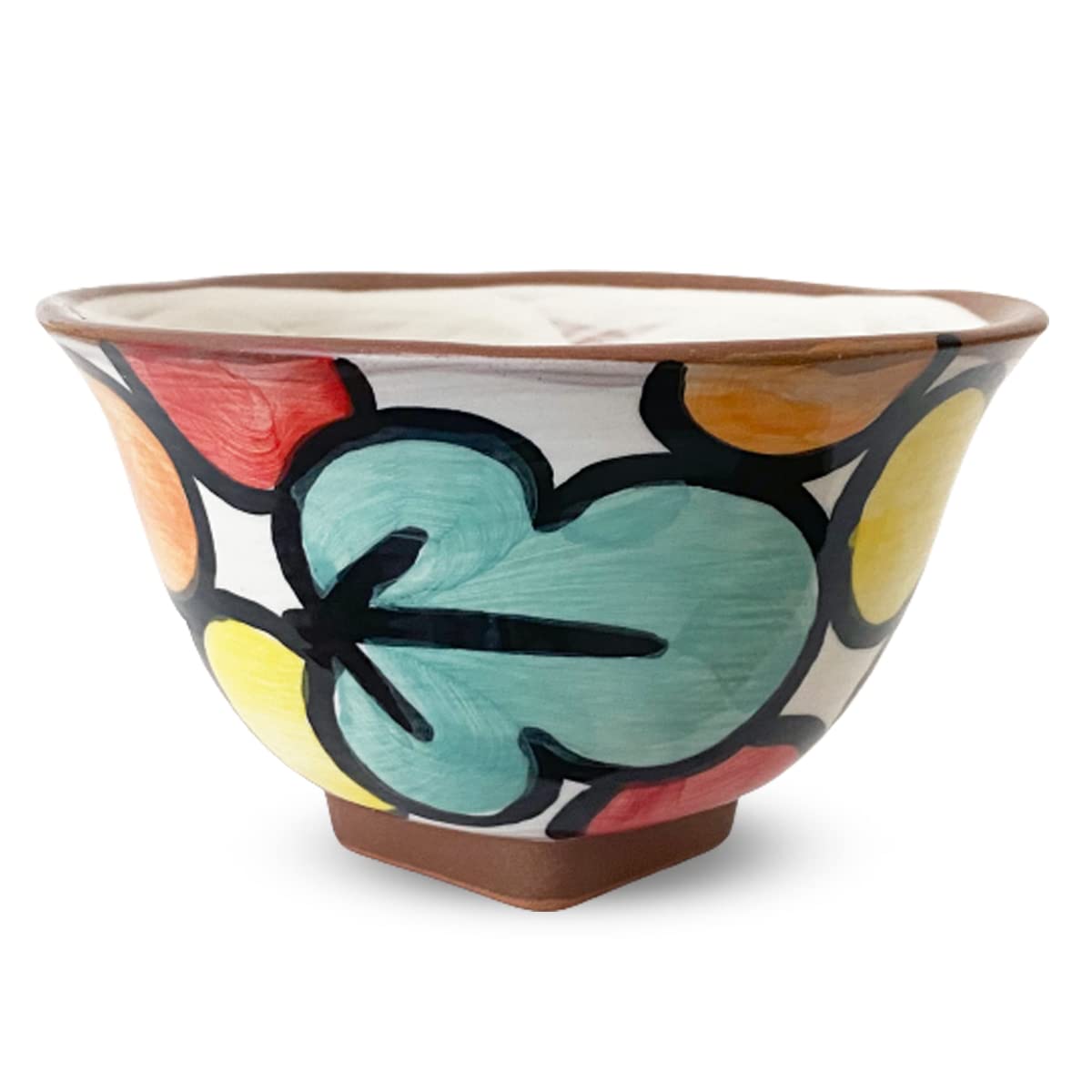 Amazon.co.jp: J-kitchens 工房祥 sho～ 角高台 お茶碗 レッド