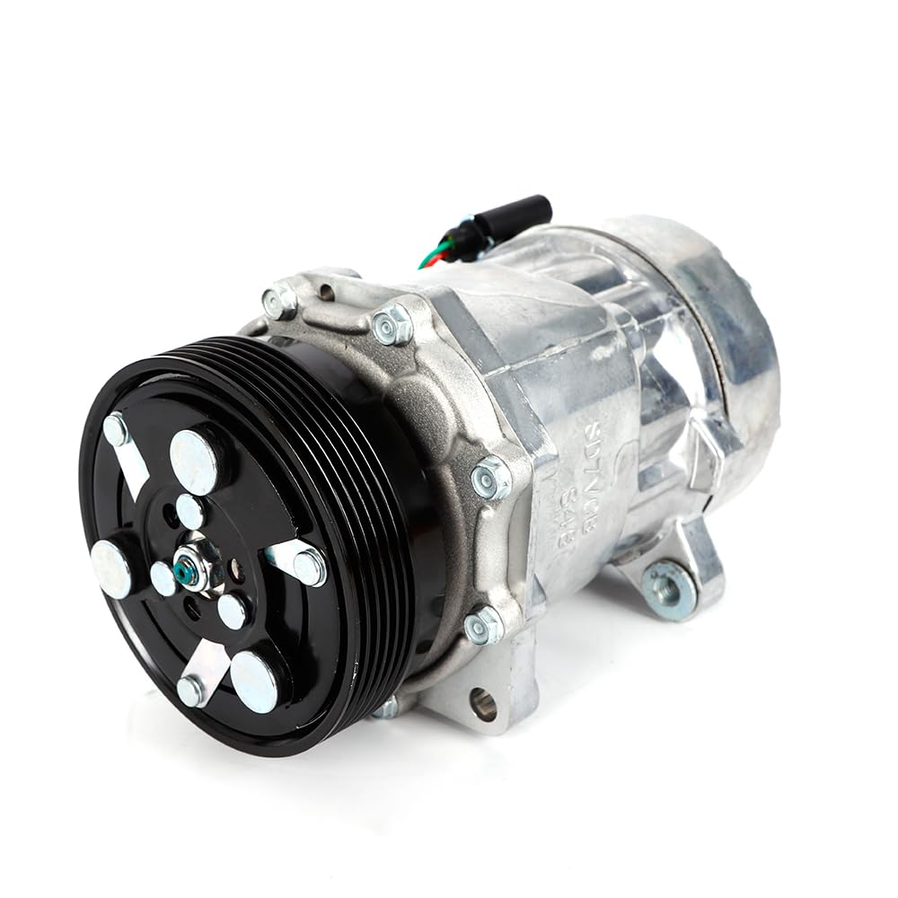 Compresor de aire acondicionado para coche 7V16 para Au-di A3 TT V-W Golf Bora Sea-t Alhambra Skda OTV aire acondicionado 12 V R134a aceite de compresor PAG46 apto para muchos modelos