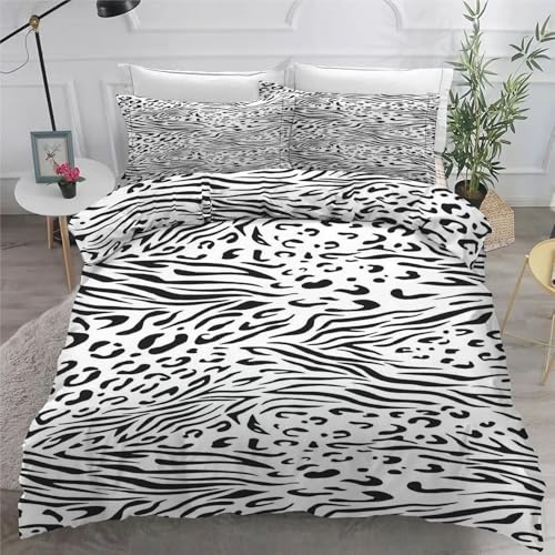 Housse de couette en microfibre douce 200x200 avec fermeture éclair zip