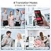 MINISO X8 AI Translation Earbuds Real Time, Language Translator Earbuds with 135 Languages & Accents with APP, LED Display Bluetooth 5.4 Audifonos Traductores Inglés Español por iOS y Android, Pink