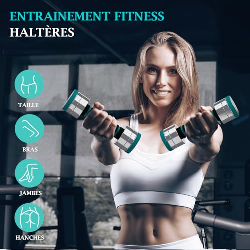 Haltères musculation réglables Dripex pour optimiser l'espace de sport - 5