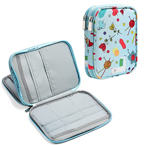 Qzlknit Knitting Needle Case, Portable Crochet Needle Case, Travel Organizer Storage Bag For Knitting Needles And Other Accessories (Bag Only) #TOP17
