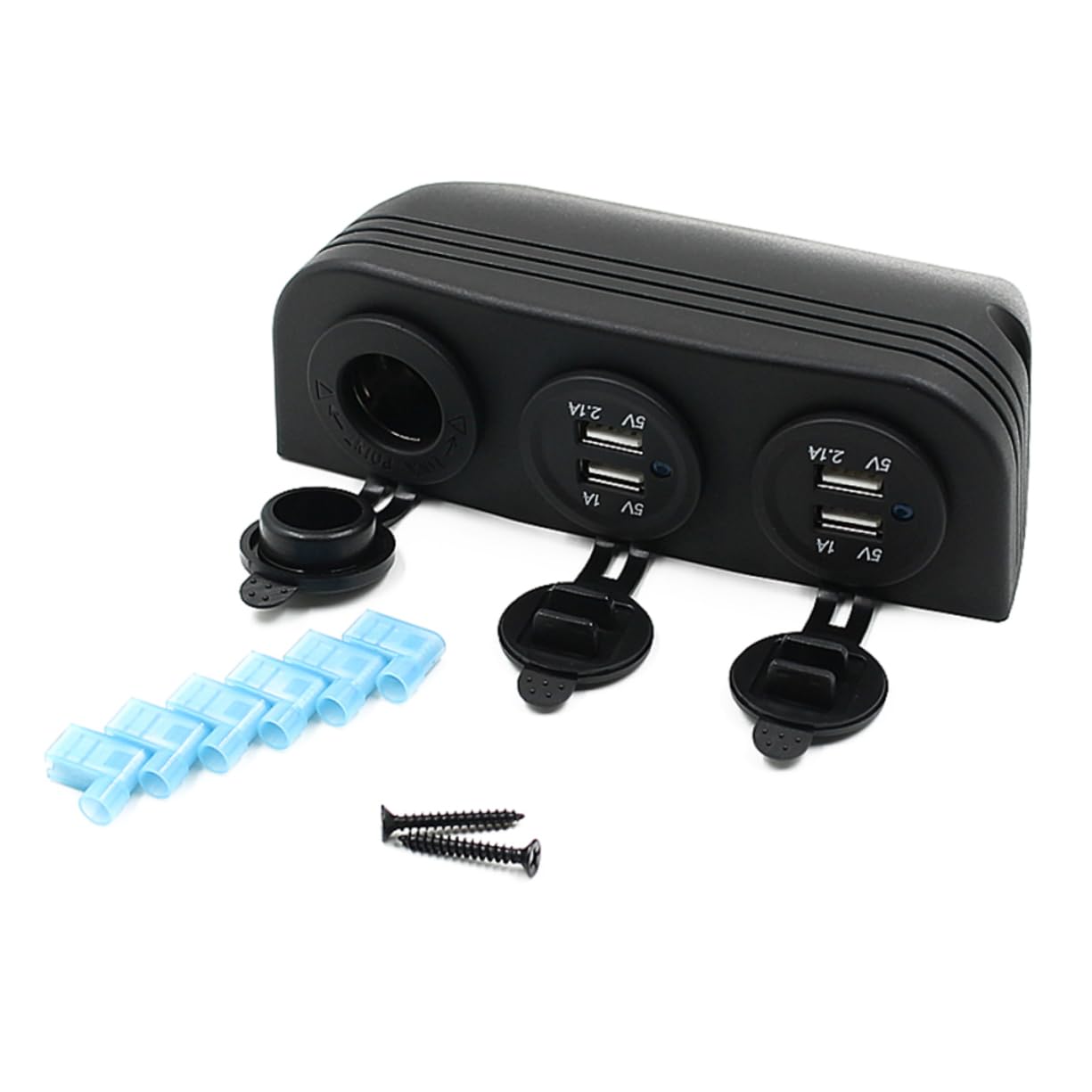 UPKOCH 24v Adaptador De Cargador Mechero De Coche con Puertos USB De Mechero Conexión para Smartphones GPS y Tabletas Instalación Fácil y Material Ignífugo