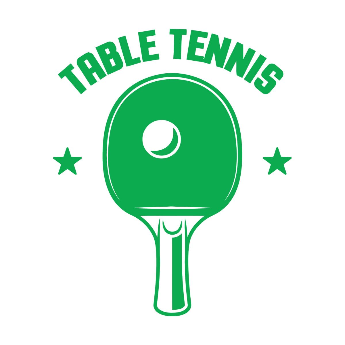 Vinyl Art Sticker Table Tennis Rocket Olympic Games Sport 81x100.8cm Art Mural Painting Extra Large Green