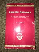 ENGLISH GRAMMAR. The principles & practice of English grammar applied to present day usage. College Outline Series/No. 61. B003SZBEGS Book Cover