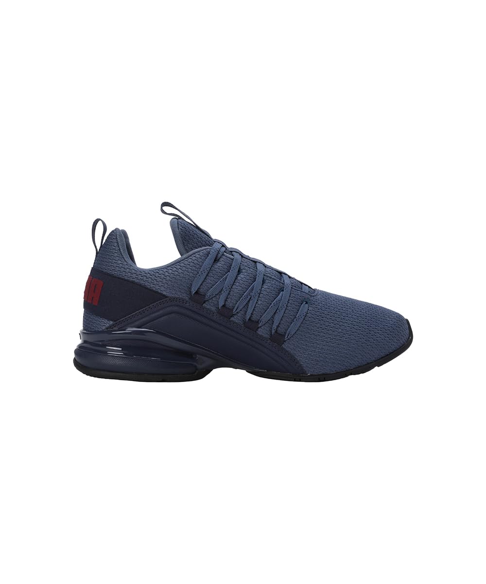PUMA Chaussures de Running Axelion Refresh Homme 43, Navy Inky Blue Dark Jasper Red