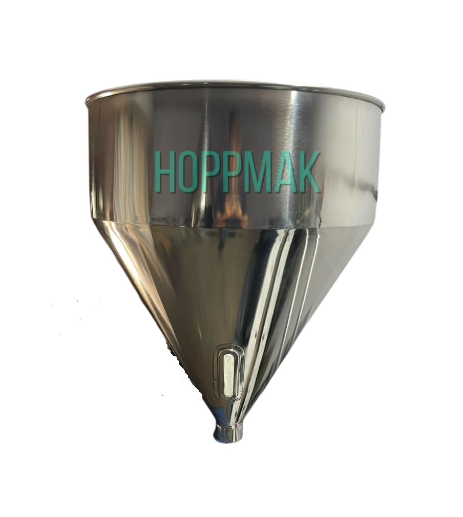 HOPPMAK - Stainless Steel Hopper 25 Kg Capacity | Industrial Storage & Feeding Hopper | SS 304 Construction for Food, Pharma & Plastic Use | Durable & Easy to Clean-image-34